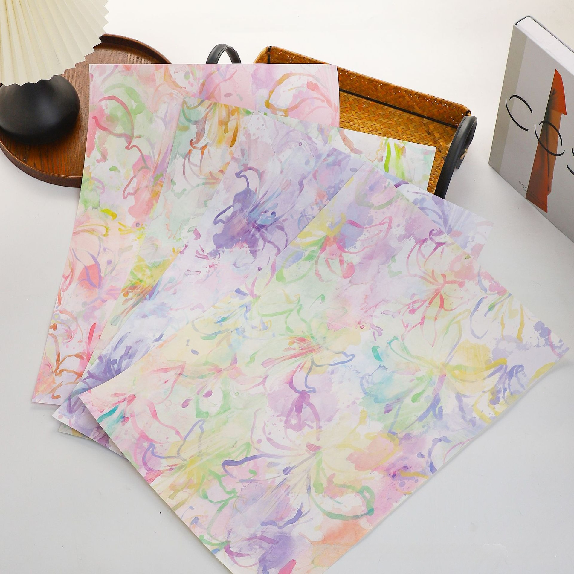 Colorful Romantic Oil Painting – Flower Wrap Kraft Bewertung und Preis