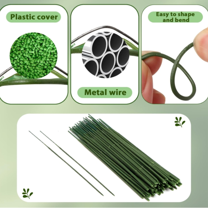 100 Pieces Floral Stem,Artific – Wire Stem Florist Bewertung und Preis