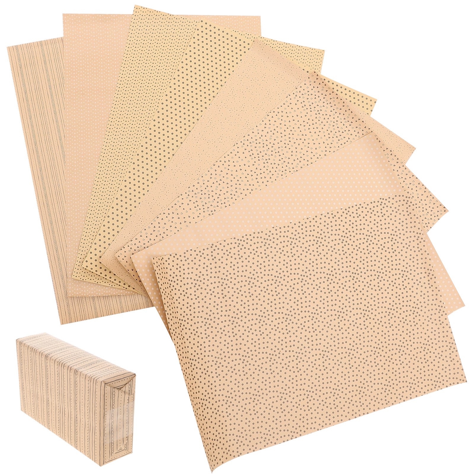 8Pcs Brown Kraft Gift Wrap Pap – Flower Wrap Kraft Bewertung und Preis