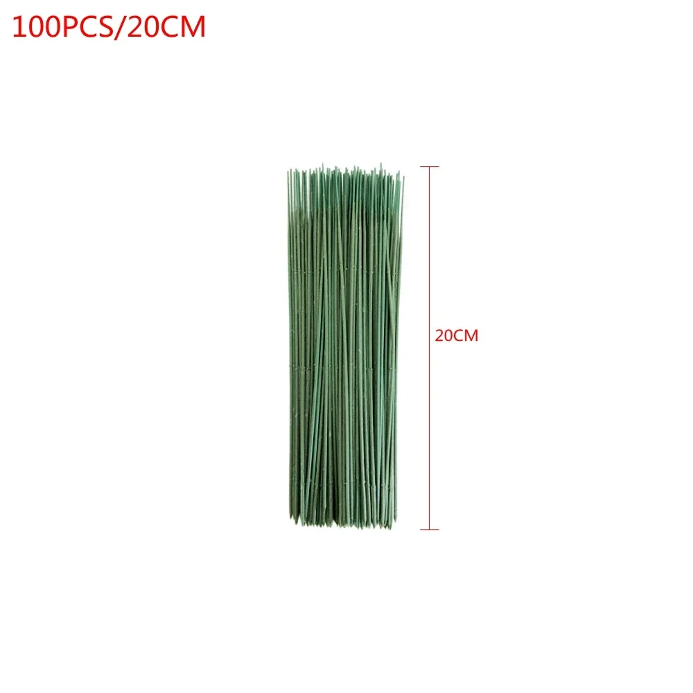 100PCS Artificial Potted Stem  – Wire Stem Florist Bewertung und Preis