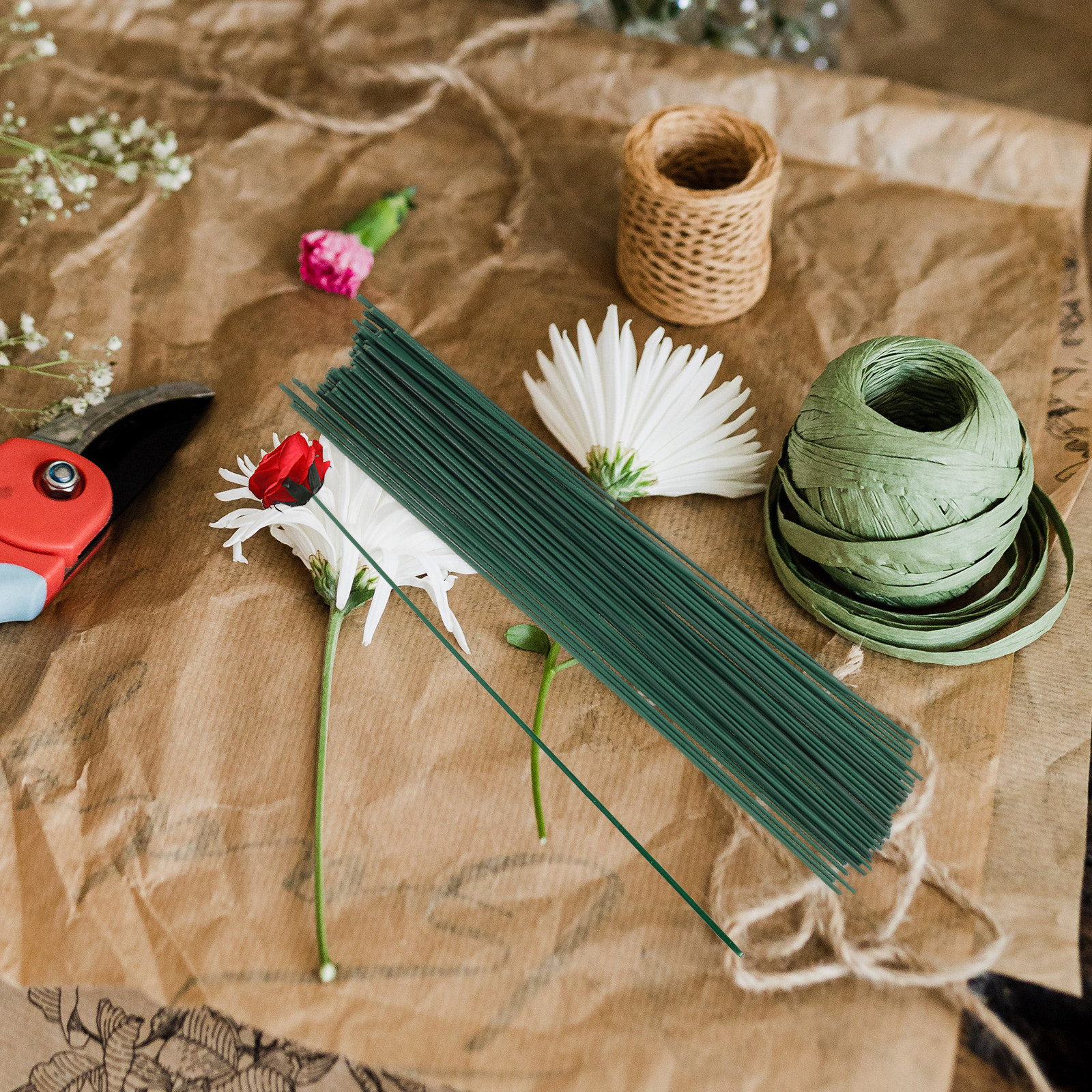 1Set Florist Tape Green and Fl – Wire Stem Florist Bewertung und Preis
