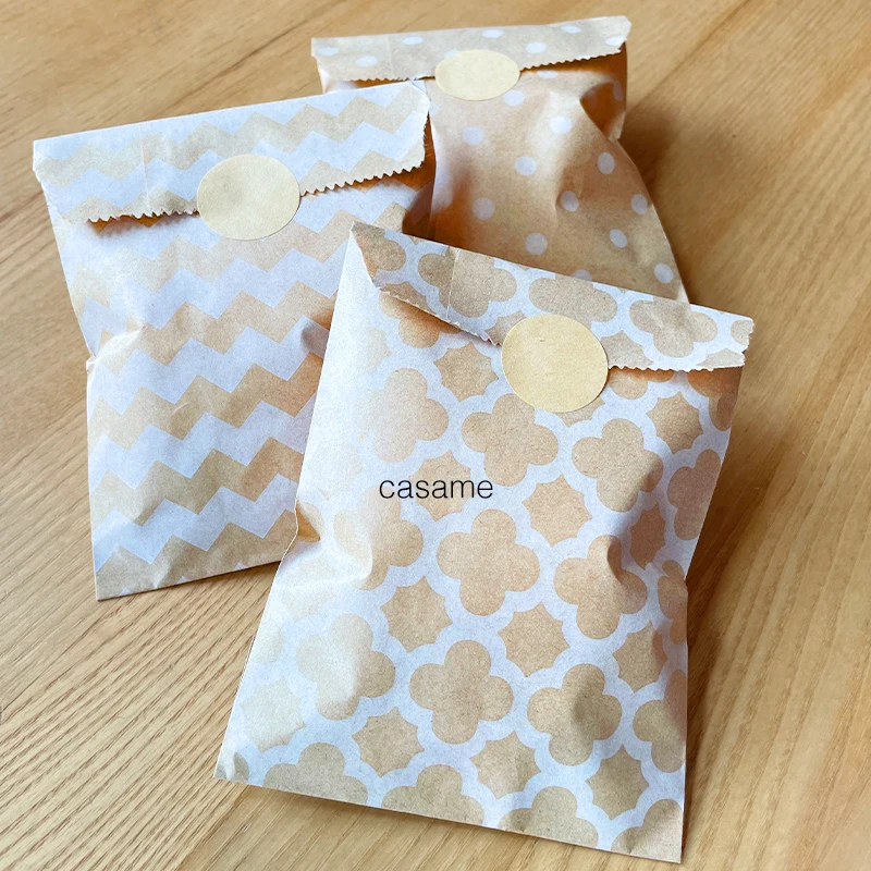 25pcs Kraft Paper Bags Candy B – Flower Wrap Kraft Bewertung und Preis