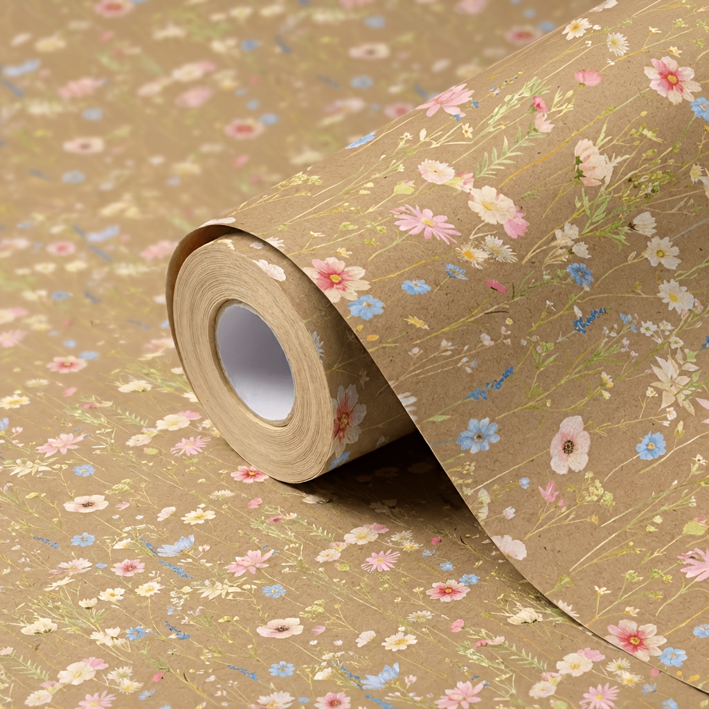 1 Roll of Vintage Forest Flora – Flower Wrap Kraft Bewertung und Preis