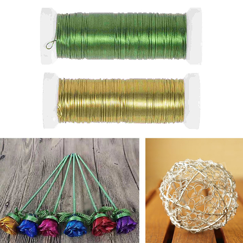 1PCS 30M Crafts Wires Florist  – Wire Stem Florist Bewertung und Preis