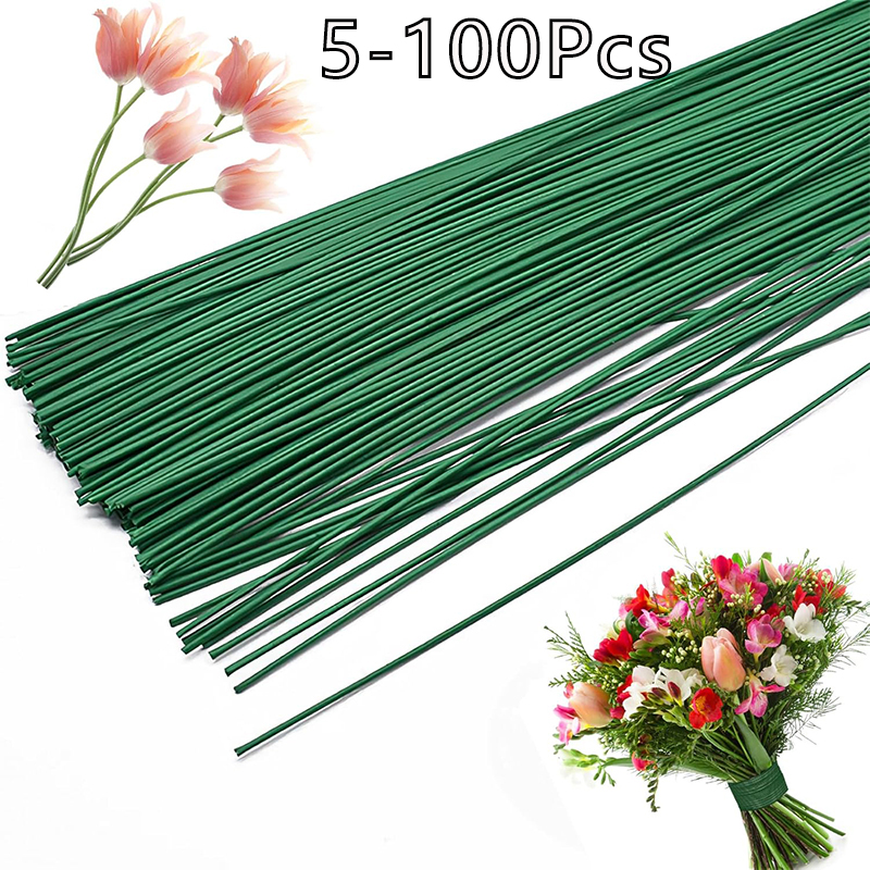 5-100Pcs Mini Green Floral Wir – Wire Stem Florist Bewertung und Preis