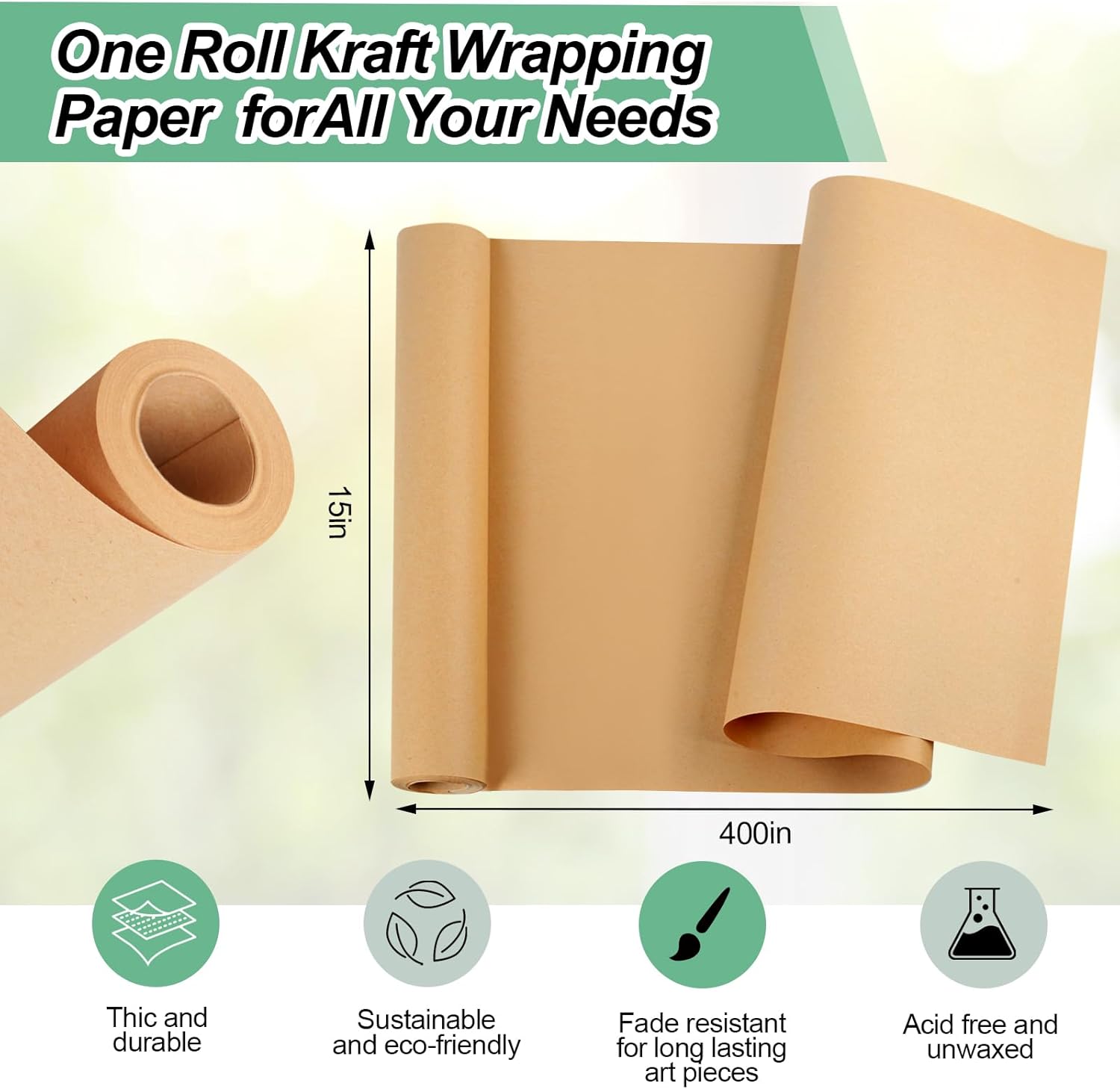 Kraft Paper Masking Paper Eco- – Flower Wrap Kraft Bewertung und Preis