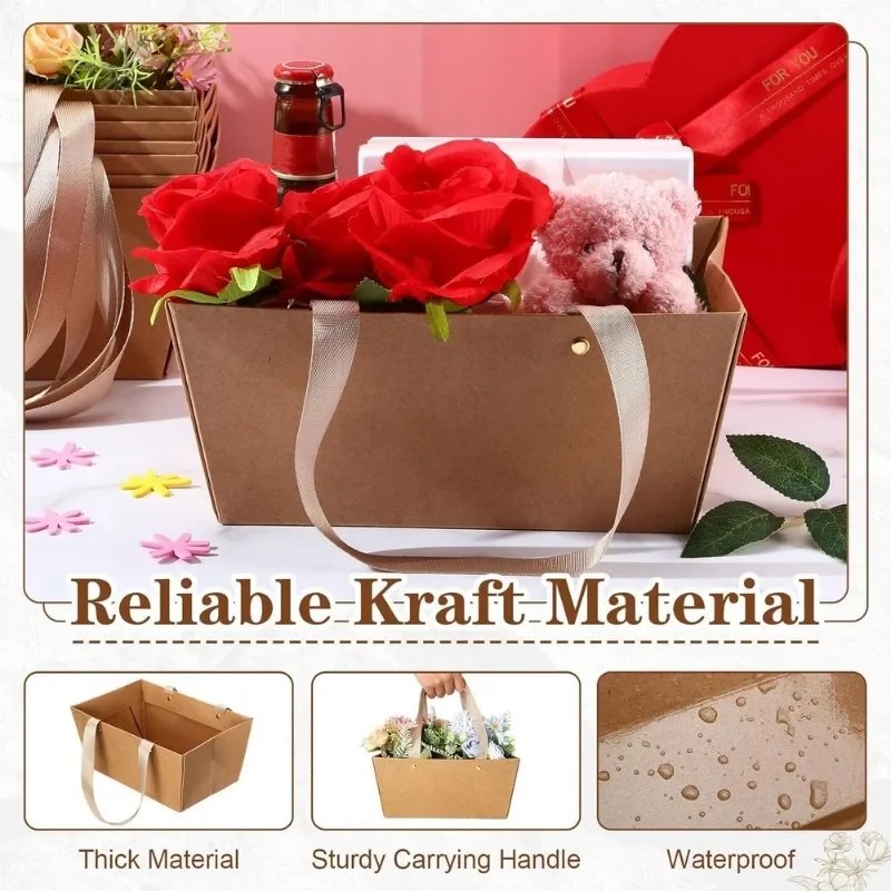 1-10PCS Water Resistant Kraft  – Flower Wrap Kraft Bewertung und Preis