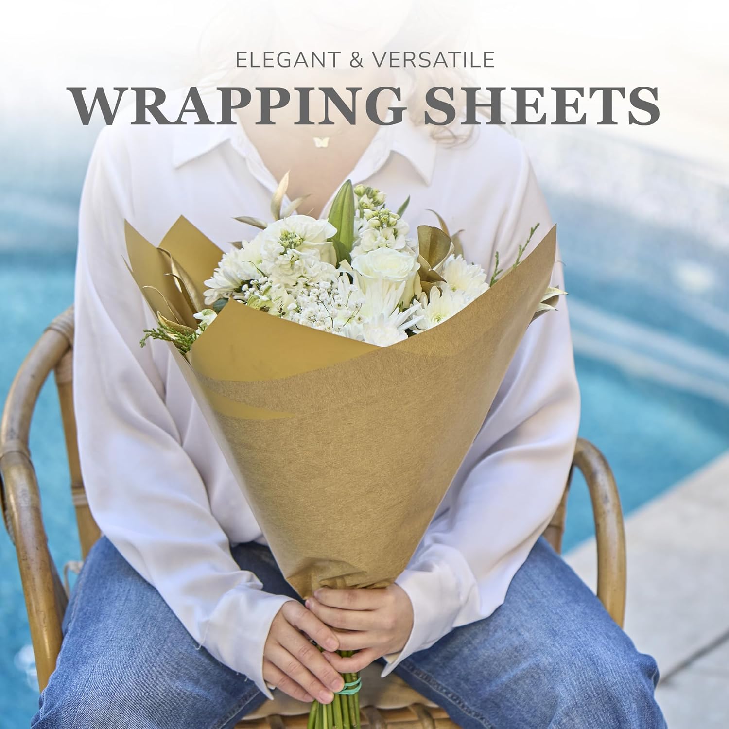 20 Sheets Double Sided Flower  – Flower Wrap Kraft Bewertung und Preis