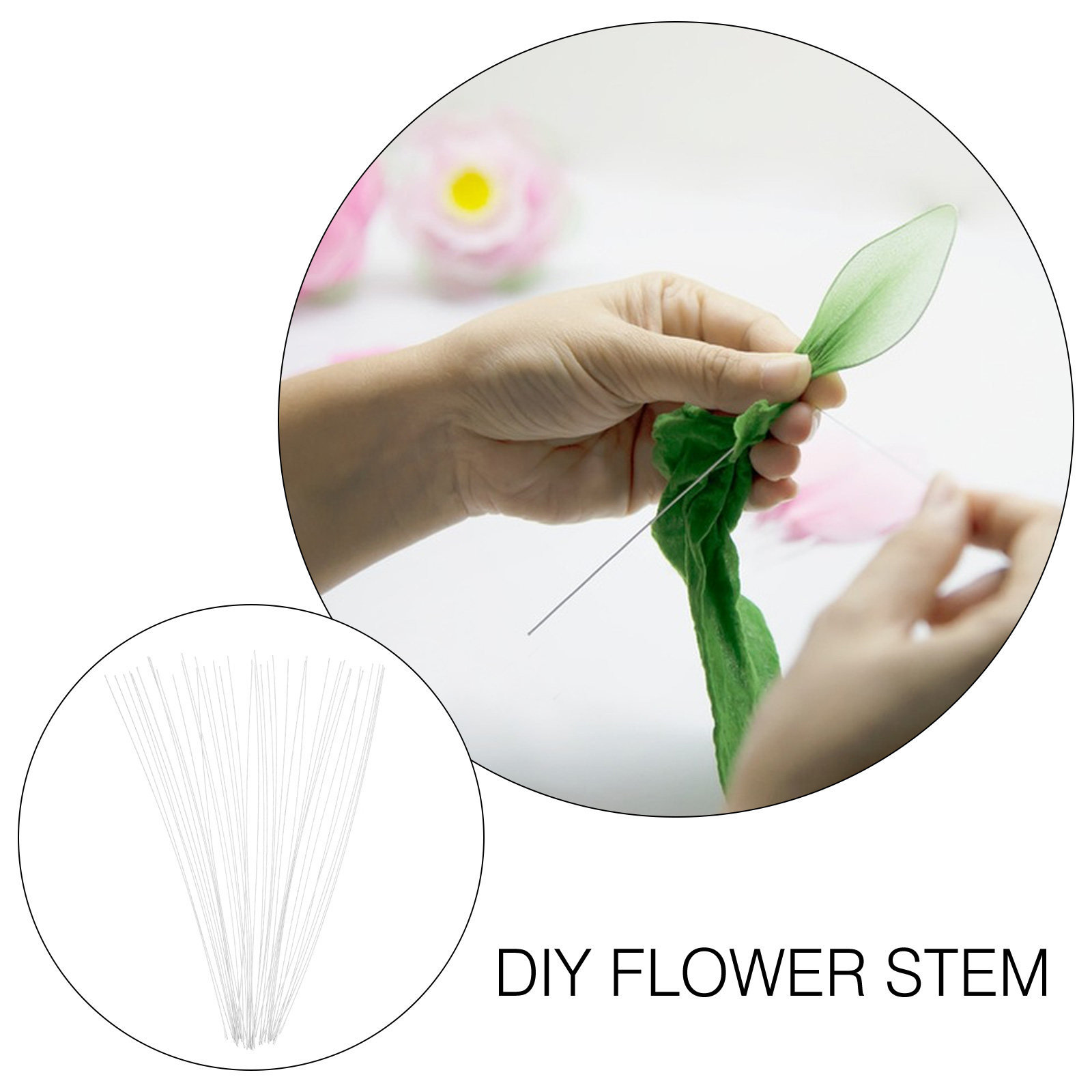 40Pcs Iron Wire Floral Stems S – Wire Stem Florist Bewertung und Preis